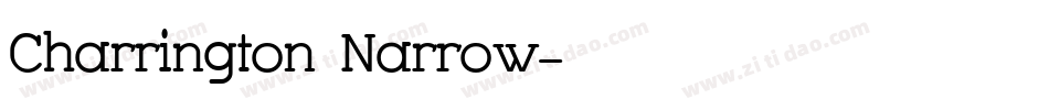 Charrington Narrow字体转换